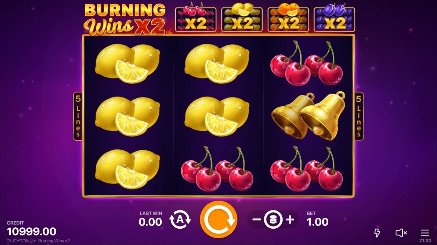 Burning Wins x2