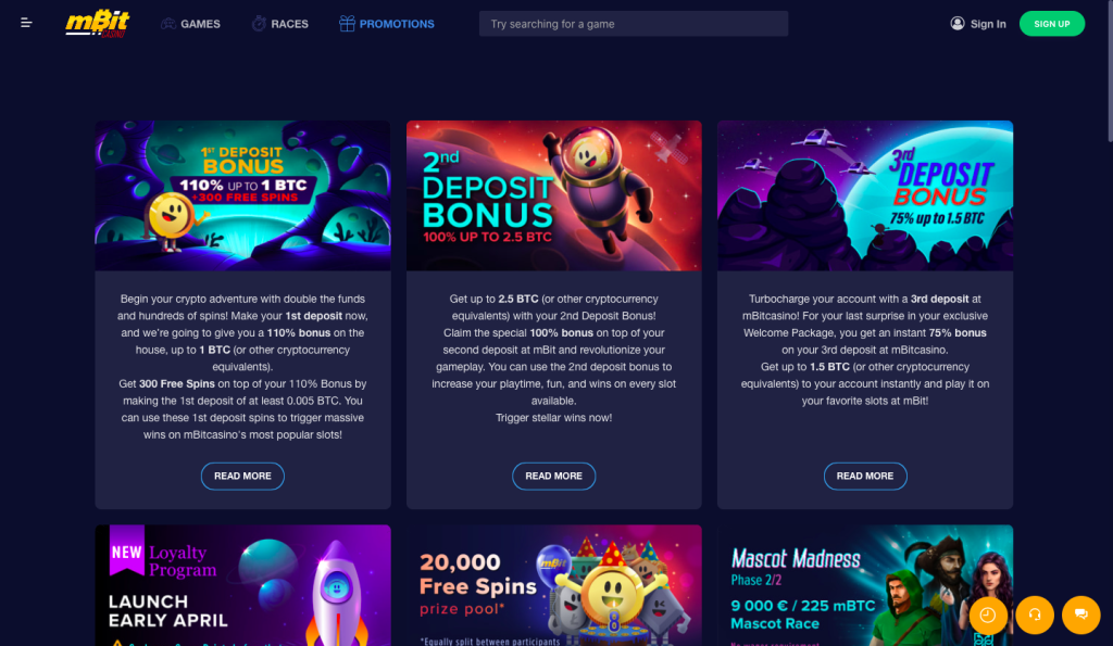 mBit Casino Review 2022 - Bonuses and perks