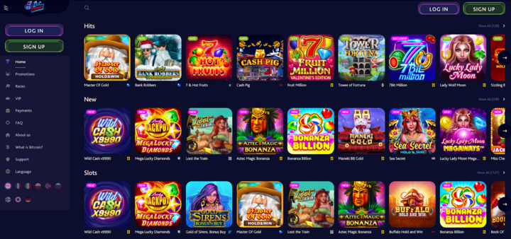 7Bit casino lobby