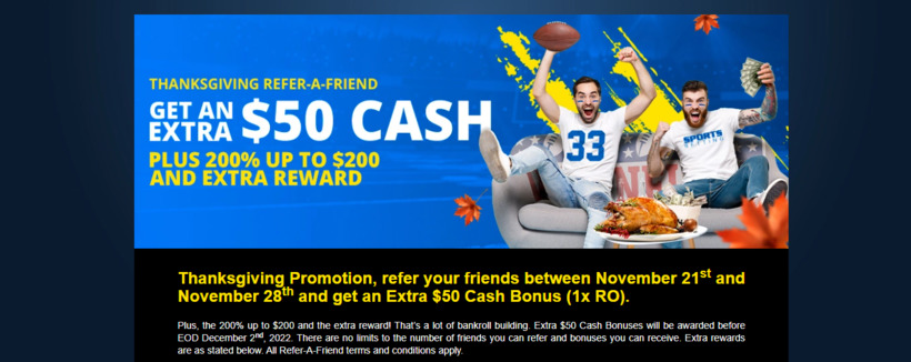 Refer a friend program at SportsBetting.ag