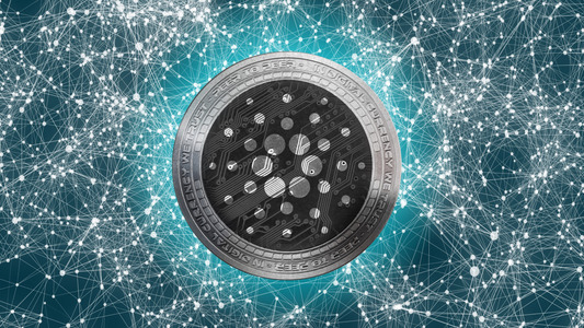 Cardano logo and NFT blockchain