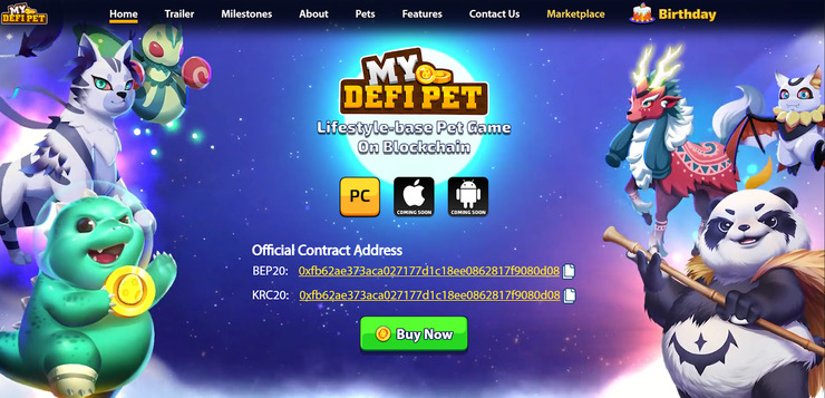 mydefipet homepage