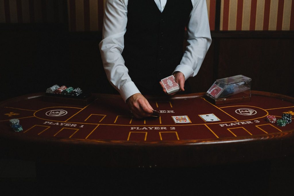 Blackjack table