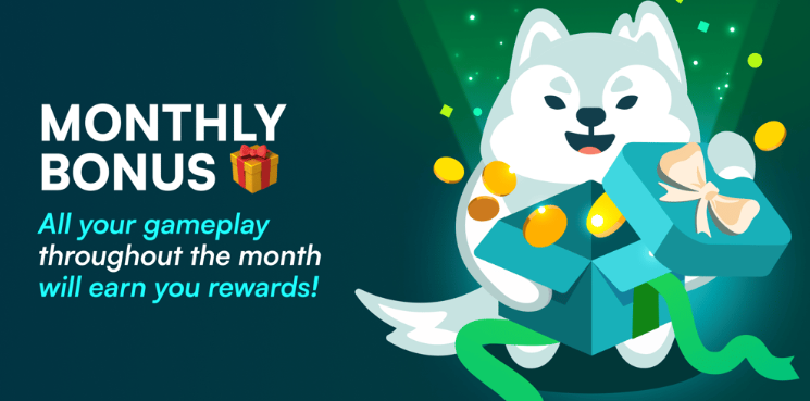 Monthly bonus banner