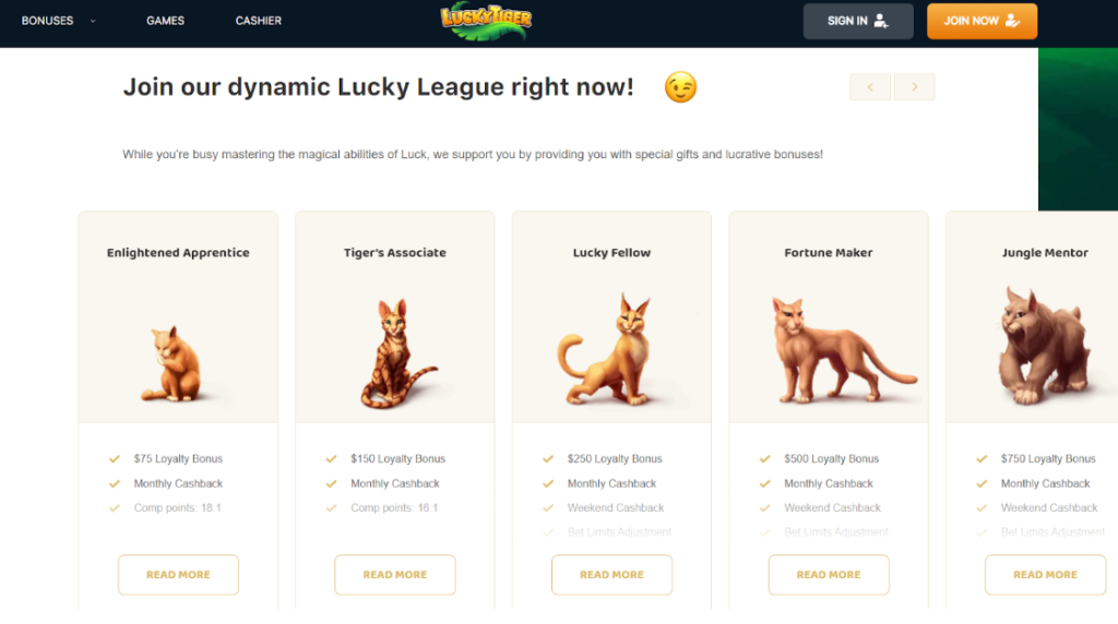 The Lucky League Loyalty Program