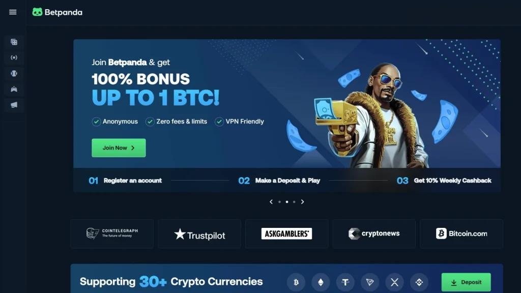 Betpanda crypto casino home