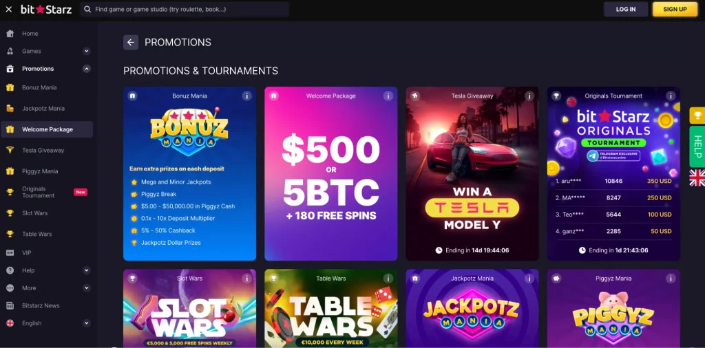 Current casino promotions