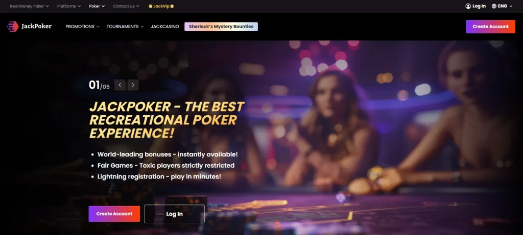 Dogecoin real live poker at JackPoker
