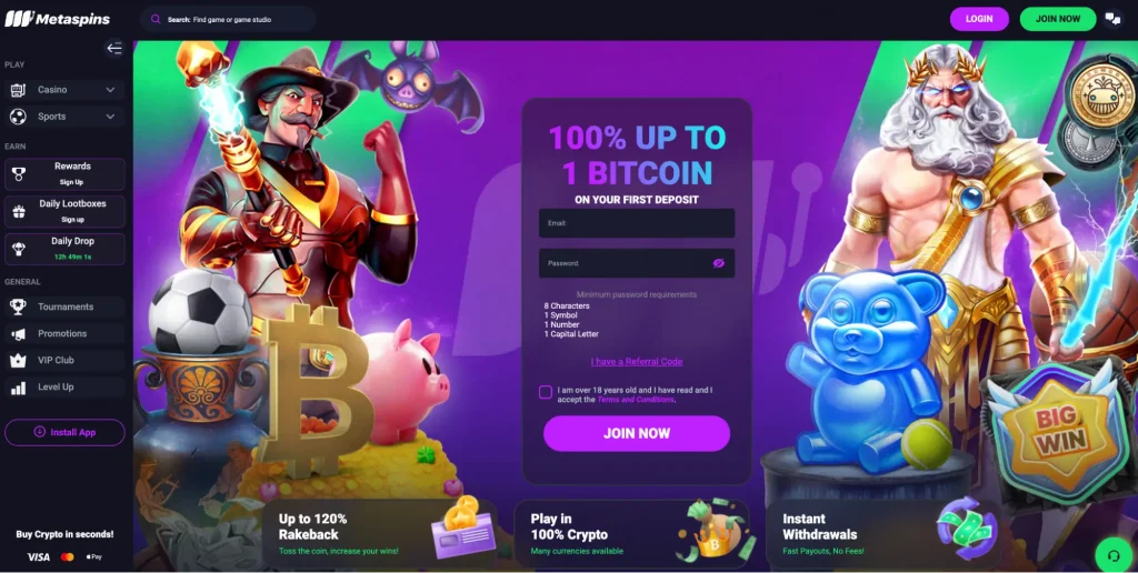Metaspins homepage