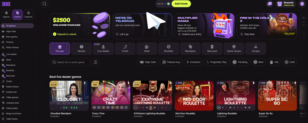Number 1 in Top 10 Crypto Gambling Sites