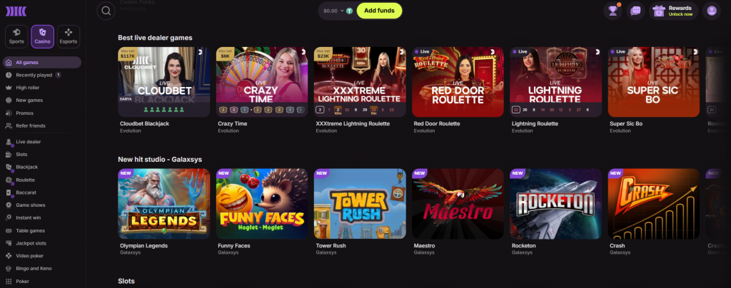 NFT Gambling at Cloudbet