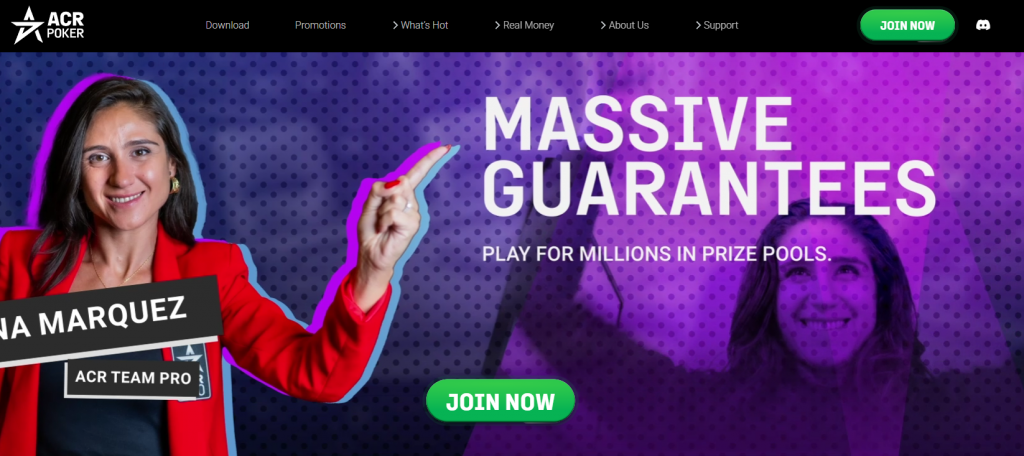 ACR Poker homepage