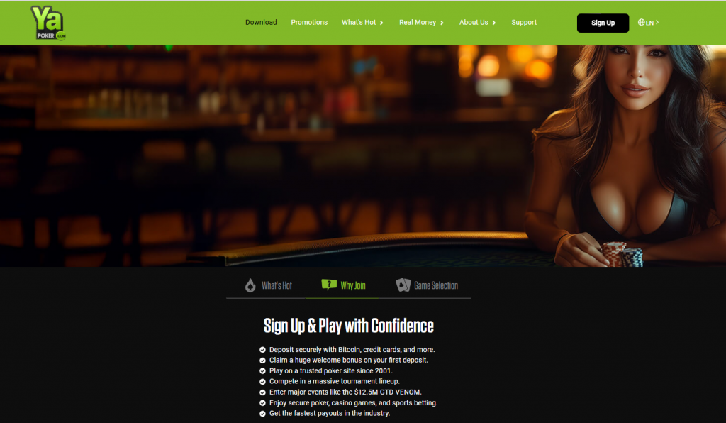 Ya Poker registration offer
