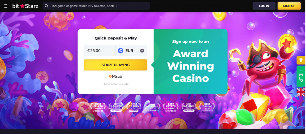 BitStarz main page