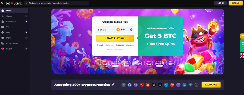 BitStarz Sign-Up: Bitcoin Gambling Sites Lis