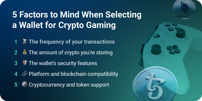 5 Factors to Mind When Selecting a Wallet for Crypto Gaming