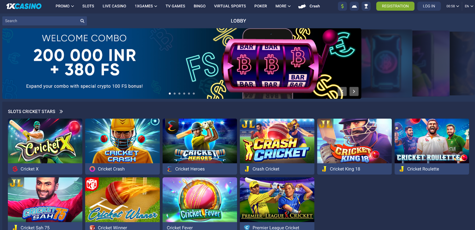 1xCasino overview