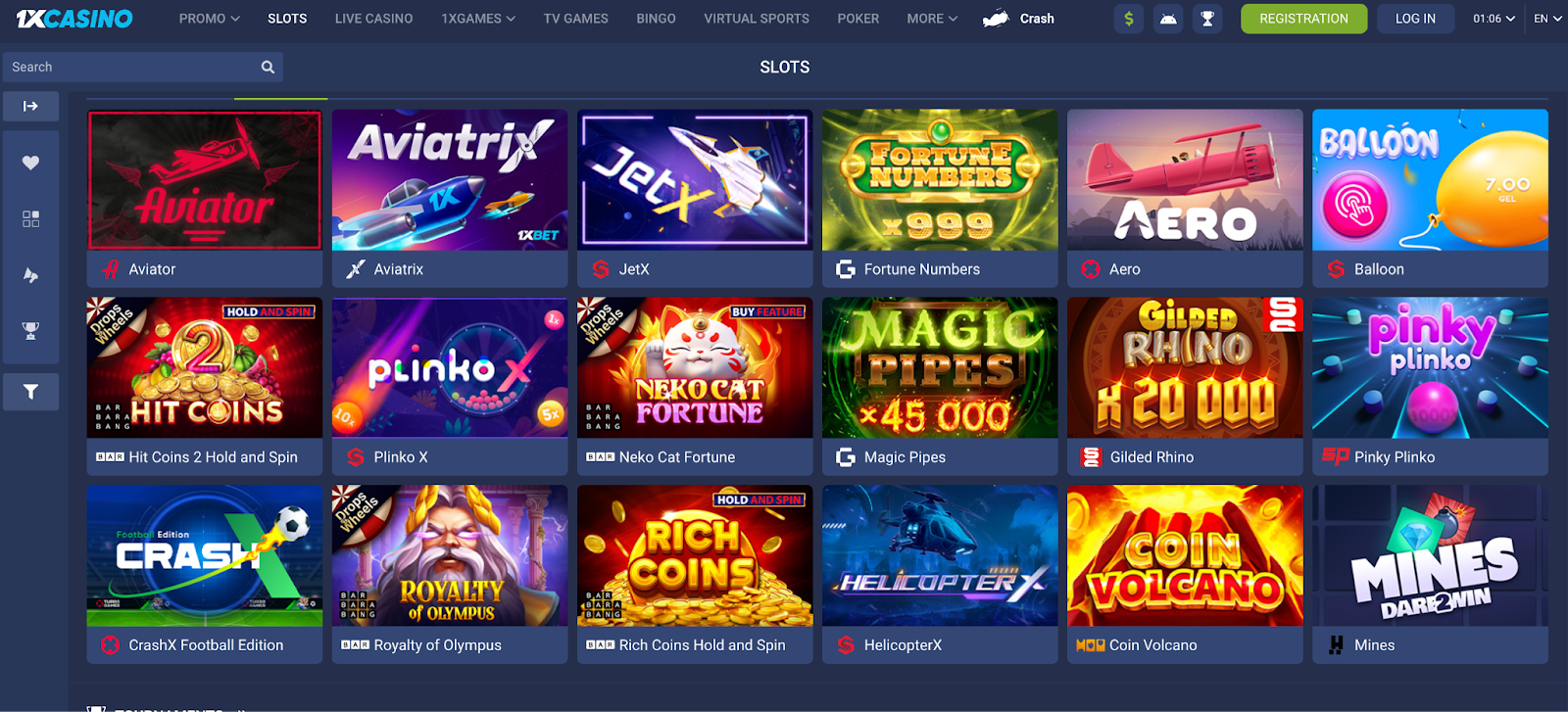 1xcasino slots 