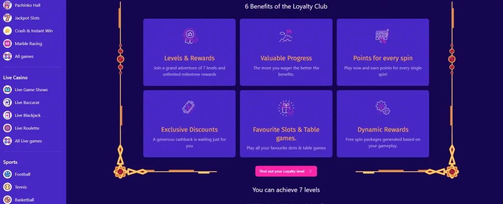 Empire.io casino loyalty point