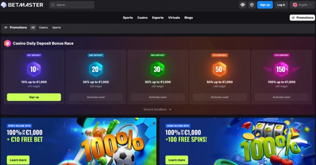 Current casino promotions