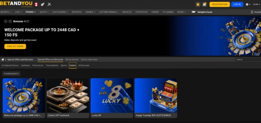 Current casino promotions