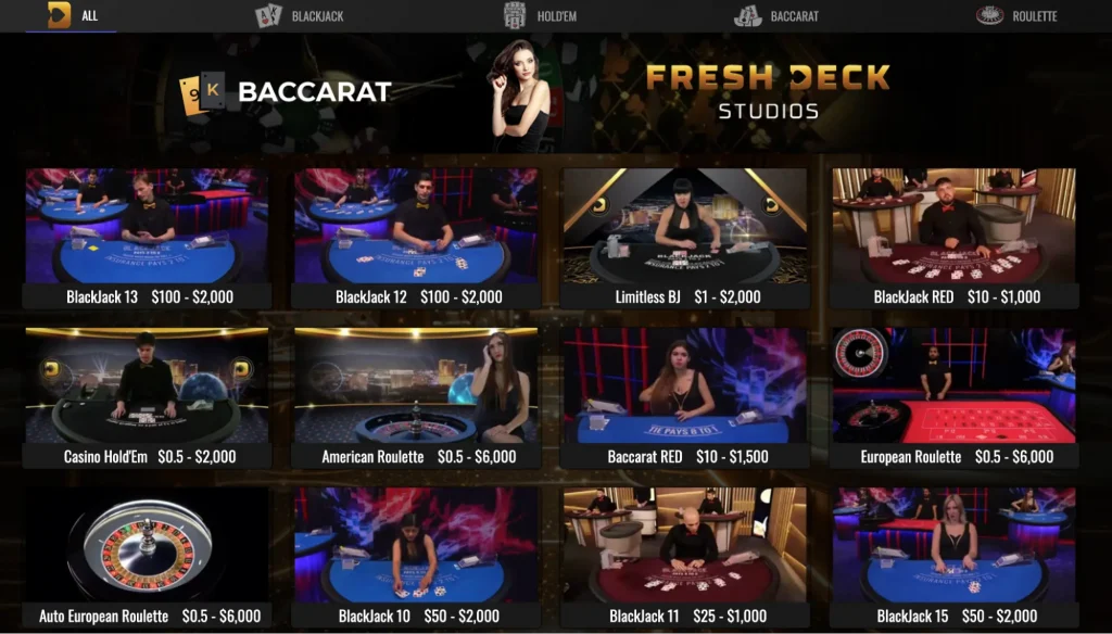 Live dealers