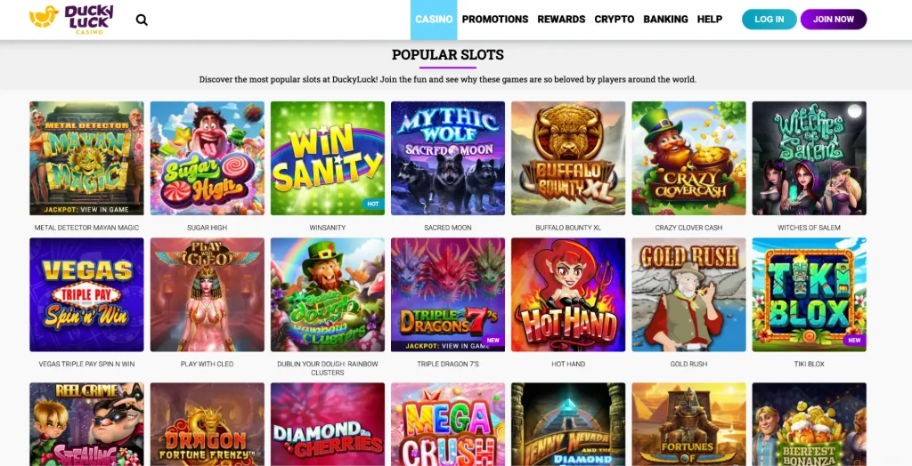 Slot catalog