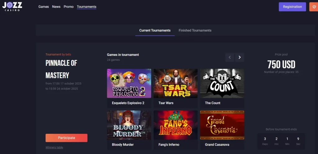 Competitions and select games