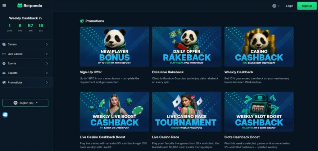 Current casino promotions