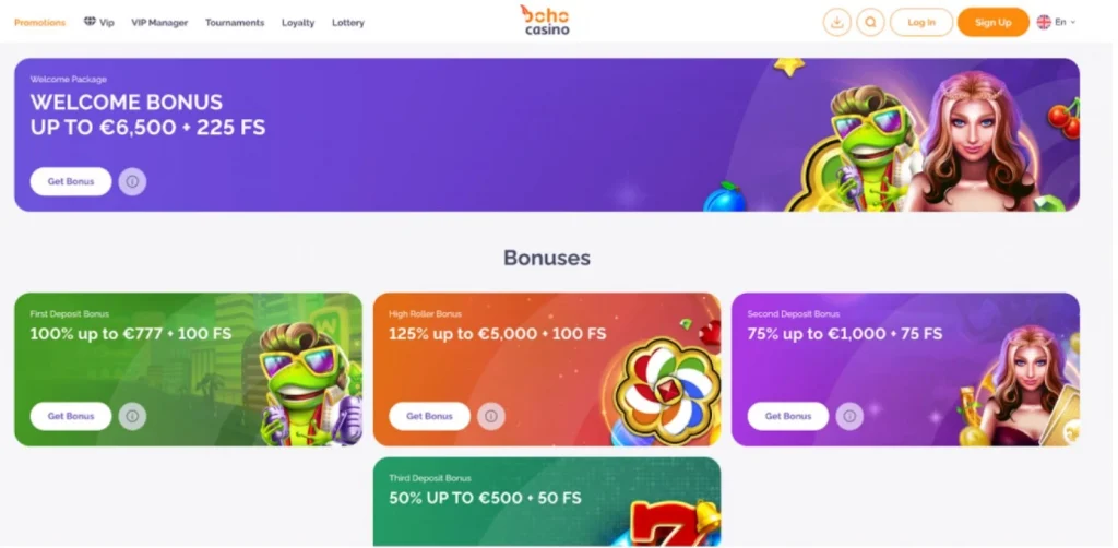 Promotions at Boho Casino
