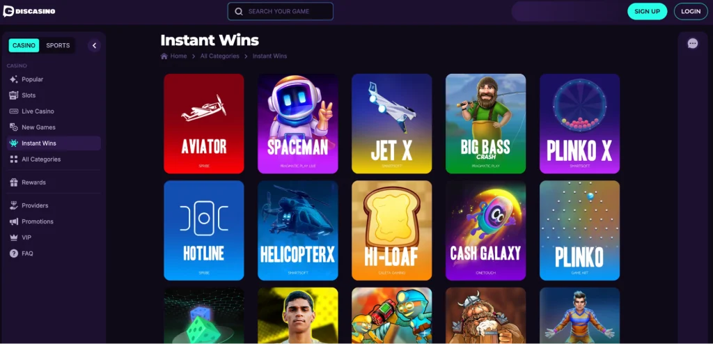 Fast-paced casino games