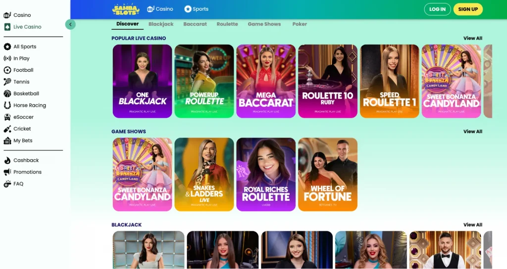 Games with real dealers