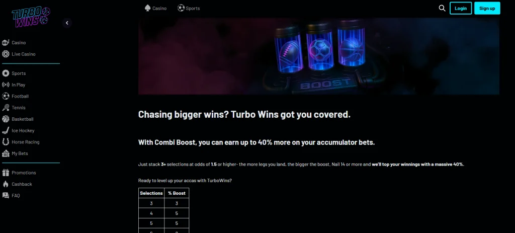 Sportsbook accumulator offer