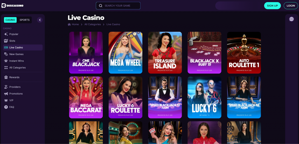 Live-streamed tables