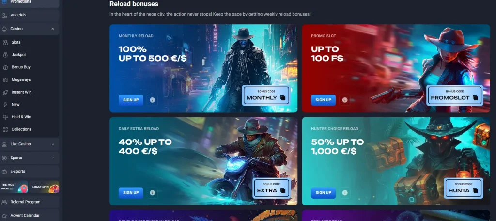 reload bonus bitcoin casino