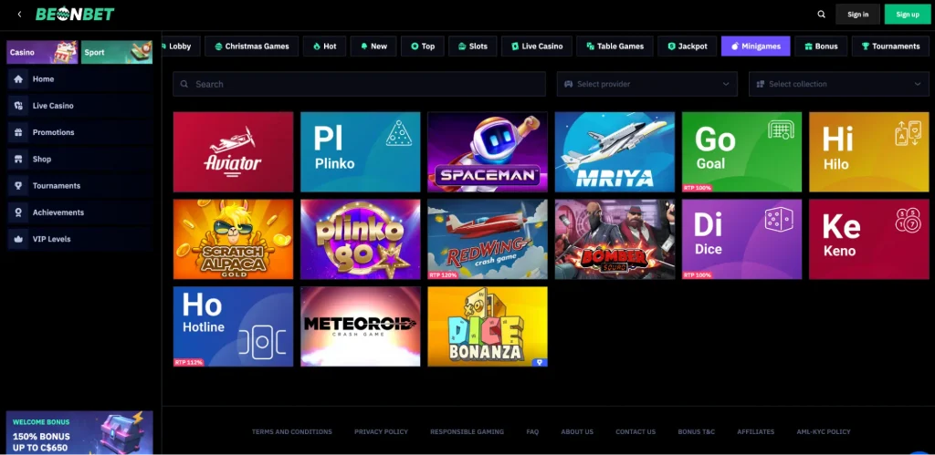 Crash gaming choices