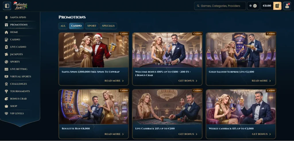 Current casino promotions