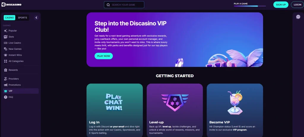 bitcoin casinos with vip offer