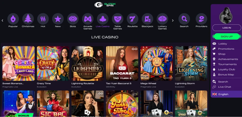 Games with live dealers