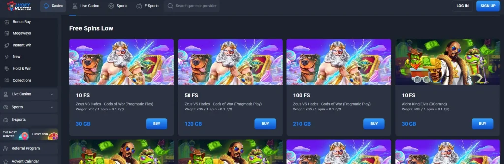 Items on sale - examples