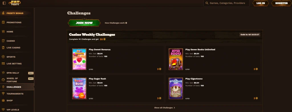 No challenge is a FatPirate casino no deposit bonus